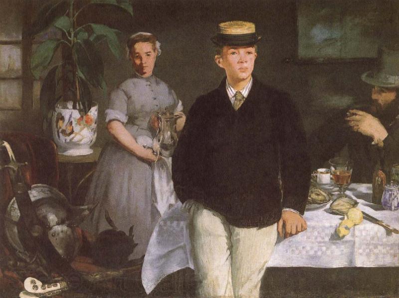 Edouard Manet Luncheon in the studio